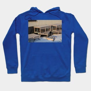 Lobster Pots In The Snow Hoodie